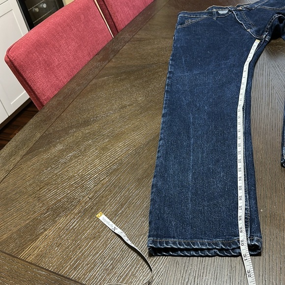 Wrangler Bootcut Regular Fit Dark‎ Wash Men’s Jeans, Size 32W, 30L - Picture 6 of 12